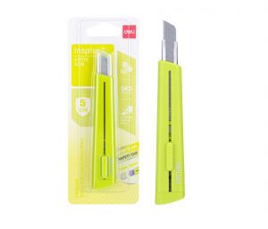 Nůž 126mm odlamovací DELI E2038 zelený