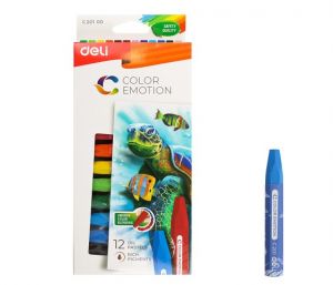 Voskovky olejové DELI 12 barev Color Emotion