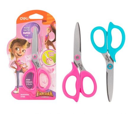 Nůžky dětské 135mm DELI E77755 EXPLORA mix