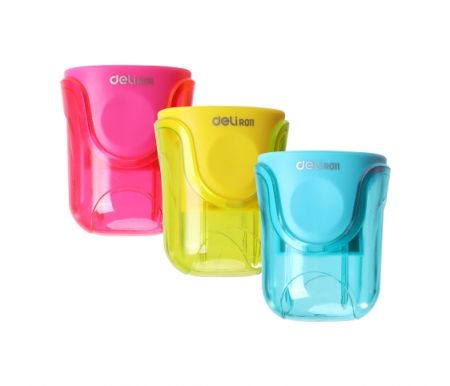 Ořezávátko se zásobníkem dvouděrové U-TOUCH DELI ER01100 mix