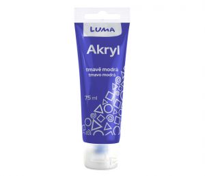 Barva akrylová modrá tmavě 75 ml