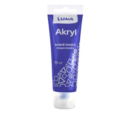 Barva akrylová modrá tmavě 75 ml
