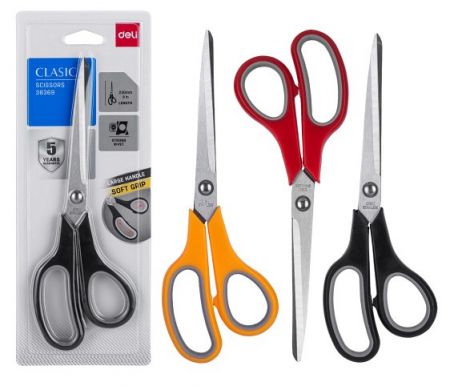 Nůžky 230 mm LUX DELI E38369 mix