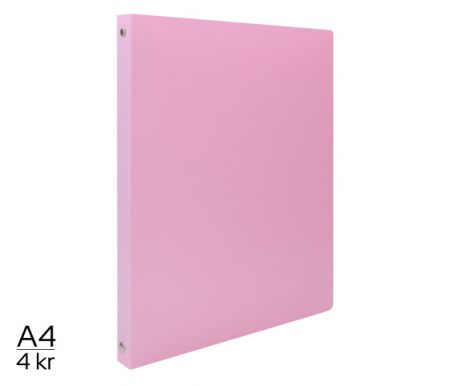 Pořadač LUMA A4 pastel 4 kroužkový fialový