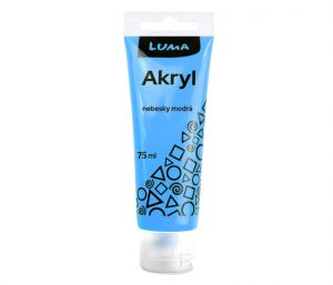 Barva akrylová modrá nebesky 75ml