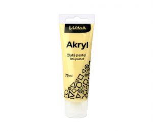 Barvy akrylové PASTEL žlutá 75ml
