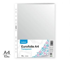 Eurofolie A4 - transparentní 10 ks LUMA