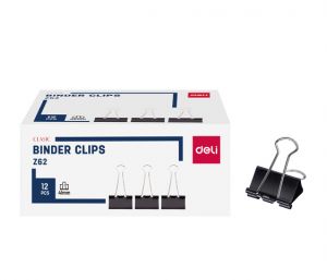 Binder clip 41mm,12ks DELI E38562