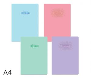 Kniha záznamová A4 linka 96l Pastel