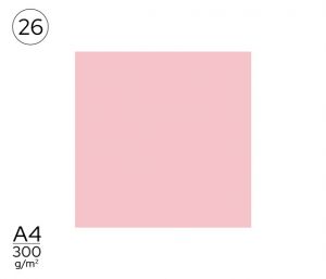 Papír barevný světle růžový A4 