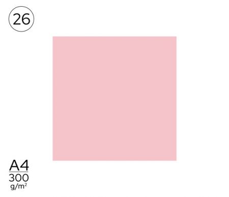 Papír barevný světle růžový A4 