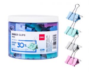 Binder clip 41mm, 24ks "Bez námahy" DELI E8552S