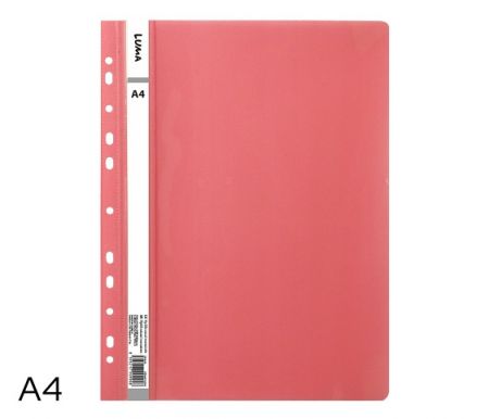 Rychlovazač A4 PP euro LUMA, růžový