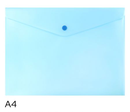 Obal spisový s klopou a drukem A4 pastel LUMA, modrý