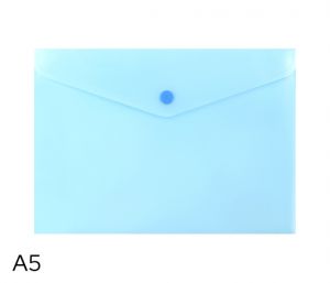 Obal spisový s klopou a drukem A5 pastel LUMA, modrý