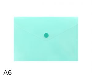 Obal spisový s klopou a drukem A6 pastel, LUMA, zelený