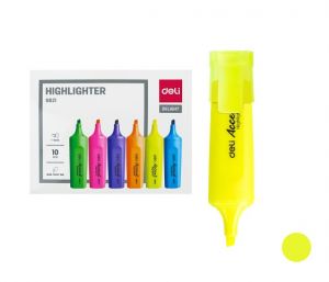 Zvýrazňovač DELI ES621 žlutý plochý