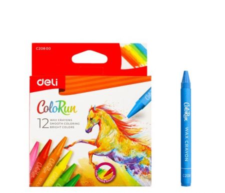 Voskovky DELI 12 barev ColoRun EC20800