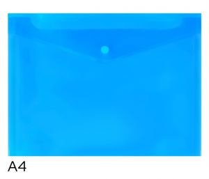 Obal spisový s klopou a drukem A4 LUMA, modrý
