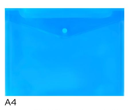 Obal spisový s klopou a drukem A4 LUMA, modrý