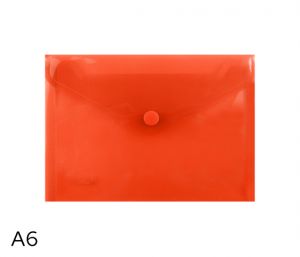 Obal spisový s klopou a drukem A6 LUMA, červený