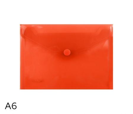 Obal spisový s klopou a drukem A6 LUMA, červený