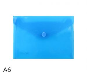 Obal spisový s klopou a drukem A6 LUMA, modrý