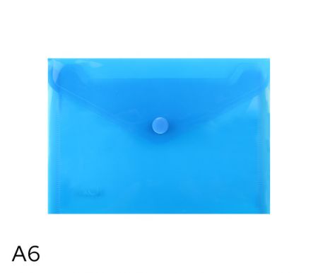 Obal spisový s klopou a drukem A6 LUMA, modrý
