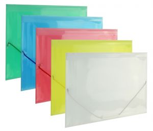 Desky na spisy s gumou A4, 3 klopy LUMA