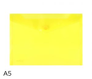 Obal spisový s klopou a drukem A5 LUMA, žlutý