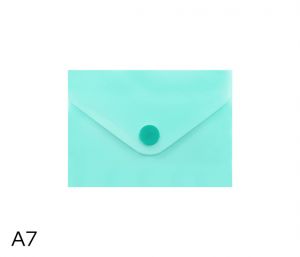 Obal spisový s klopou a drukem A7 pastel LUMA, zelený