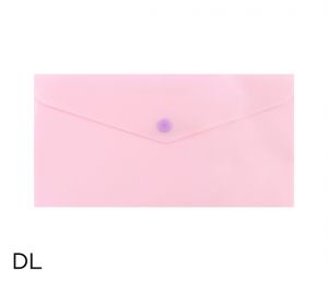 Obal spisový s klopou a drukem DL pastel LUMA, fialový