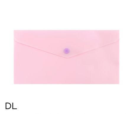 Obal spisový s klopou a drukem DL pastel LUMA, fialový