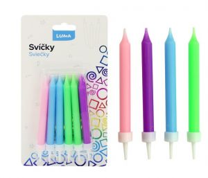 Svíčka 12ks, PASTEL LUMA
