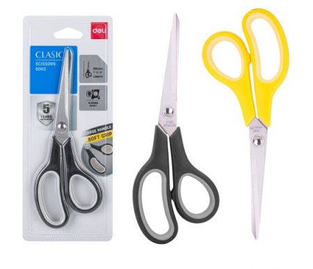 Nůžky 195mm LUX DELI E6002 mix