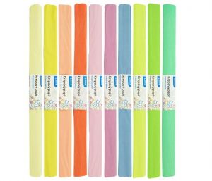 Papír krepový 200 x 50 cm mix pastel