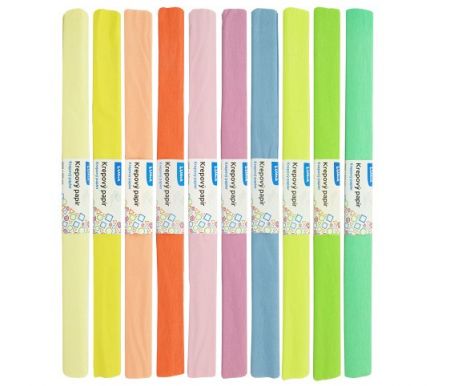 Papír krepový 200 x 50 cm mix pastel