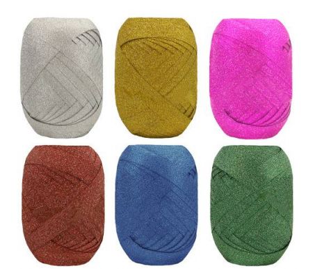 Stuha vázací á 10m mix glitr LUMA