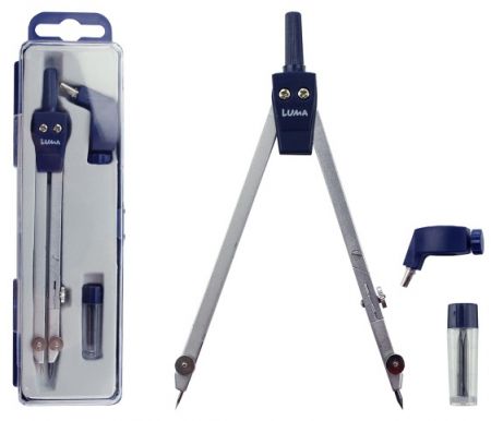 Kružítko kovové s kloubem v krabičce LUMA