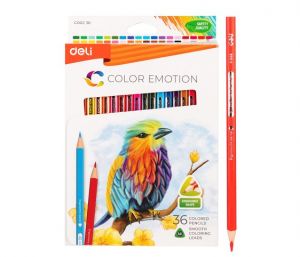 Pastelky DELI trojhranné 36 barev Color Emotion EC00230