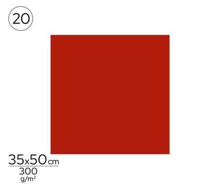 Papír barevný 35 x 50cm červený