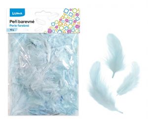 Peří modré světle 10g