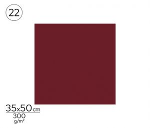 Papír barevný 35 x 50cm červený tmavě