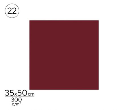 Papír barevný 35 x 50cm červený tmavě