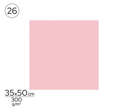 Papír barevný 35 x 50cm růžový světle