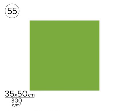 Papír barevný 35 x 50cm zelený