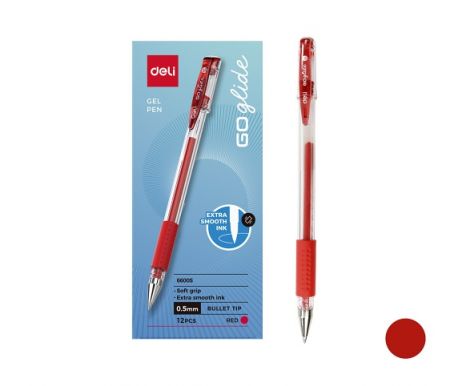 Gelové pero DAILY DELI E6600S červená