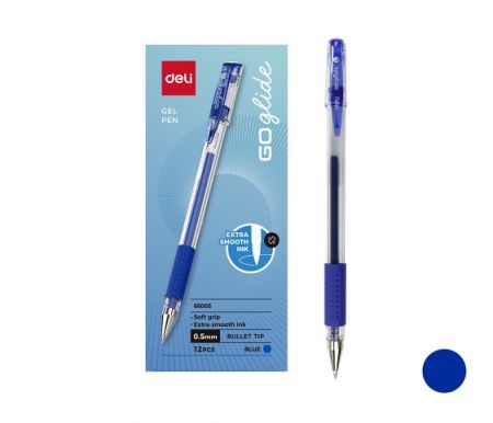 Gelové pero DAILY DELI A6600S modrá