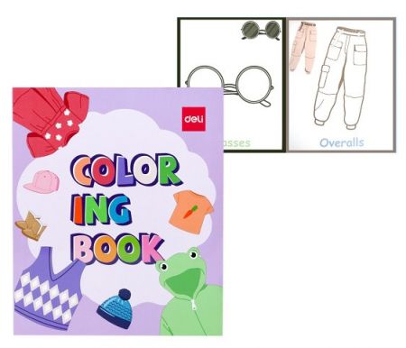 Omalovánky OBLEČENÍ 12 listů DELI EN045