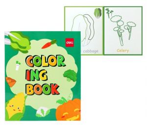 Omalovánky ZELENINA 12 listů DELI EN042